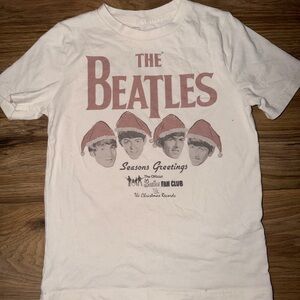 abercrombie kids Cream Tee with Dusty Pink Graphic
